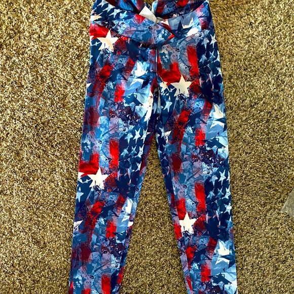 Celestial Bodiez V-Cut Merica Leggings - Picture 1 of 4